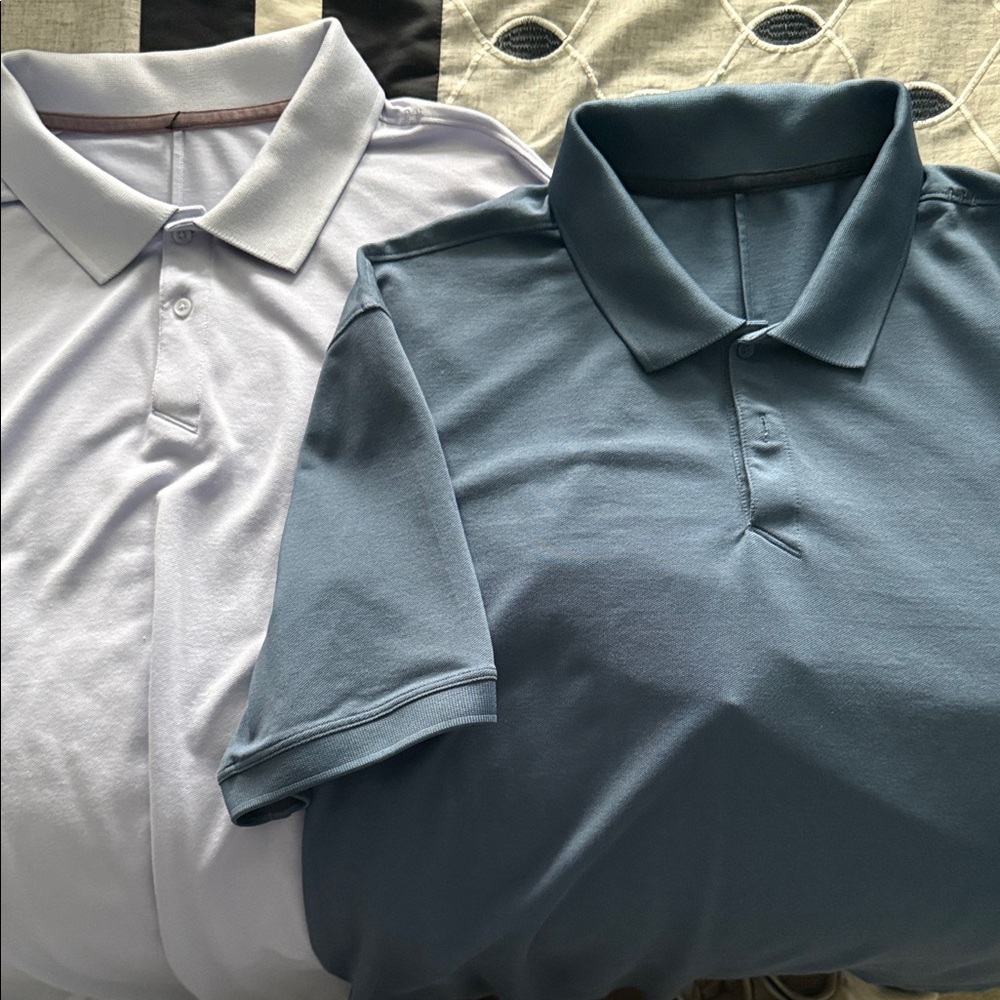 lululemon athletica Blue and Light Purple Polo Shirts bundle